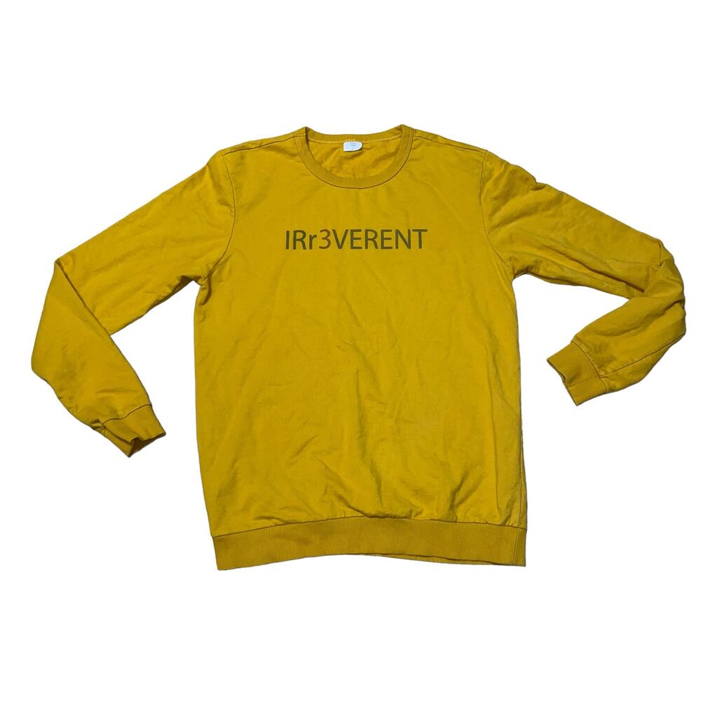 Koaj Basic Yellow Irreverent Irr3verent Long Sleeve Crewneck Sweatshirt Size XL